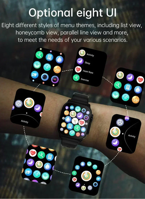Watch 9 Ultra – Montre Connectée 2025 GPS, Appels Bluetooth & NFC – 49mm
